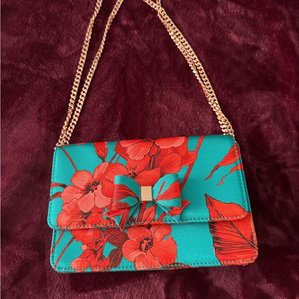 Ted Baker Floral Teal and Red Women's Bag